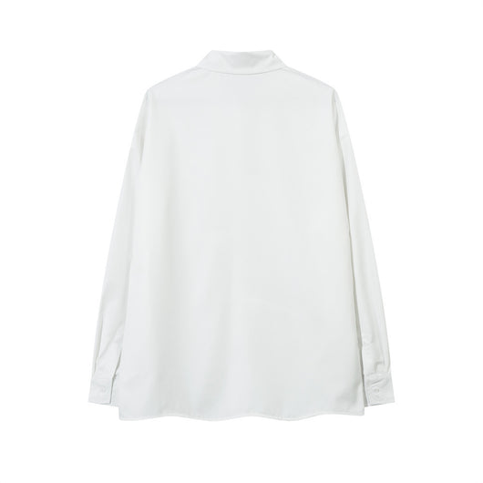 Camisa Plisada Suelta de Manga Larga para Hombre - Diseño Moderno y Elegante - Image 29