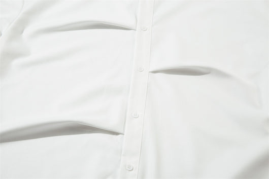 Camisa Plisada Suelta de Manga Larga para Hombre - Diseño Moderno y Elegante - Image 32
