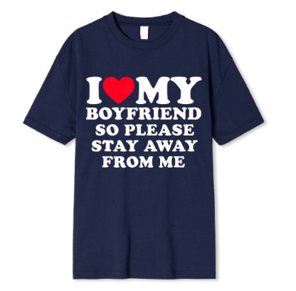 Playera Mujer Estampado I Love My Boyfriend - Algodón Suave Cuello Redondo - Image 12