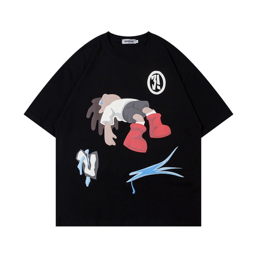 Playera de Pareja Estilo Graffiti Urbano - Algodón Premium Cuello Redondo - Image 10