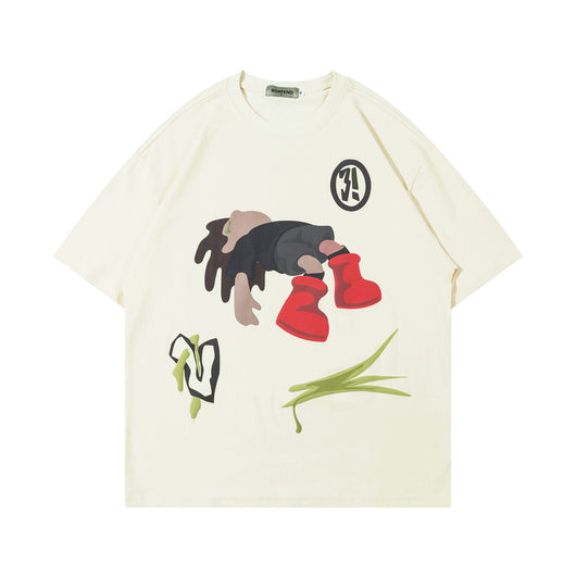 Playera de Pareja Estilo Graffiti Urbano - Algodón Premium Cuello Redondo - Image 14