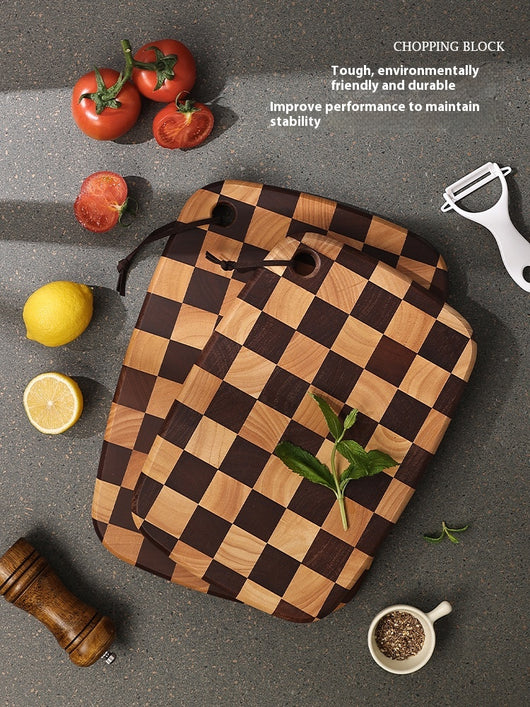 Tabla de Corte Ajedrezada en Madera Maciza de Acacia Mangium - Image 12