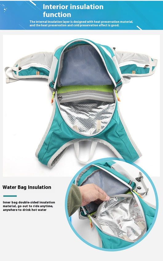 Mochila de Ciclismo Minimalista Impresa con Compartimento para Agua - Image 23