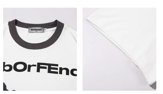 Playera de Pareja Suelta y Moderna para Él y Ella - Image 22