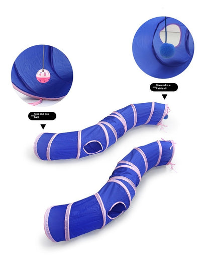 Carpa Plegable para Gatos con Túnel Interactivo - Image 9