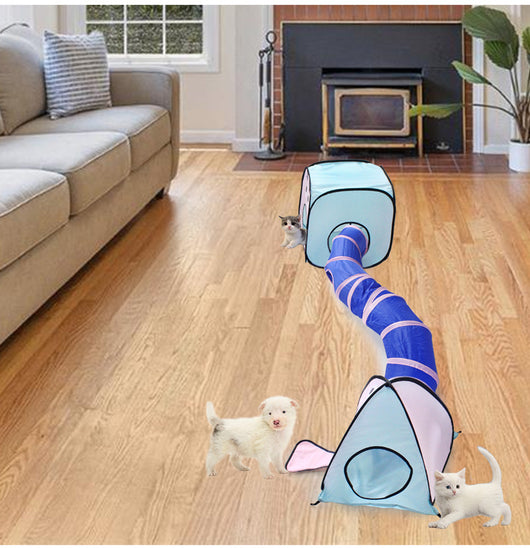 Carpa Plegable para Gatos con Túnel Interactivo - Image 13