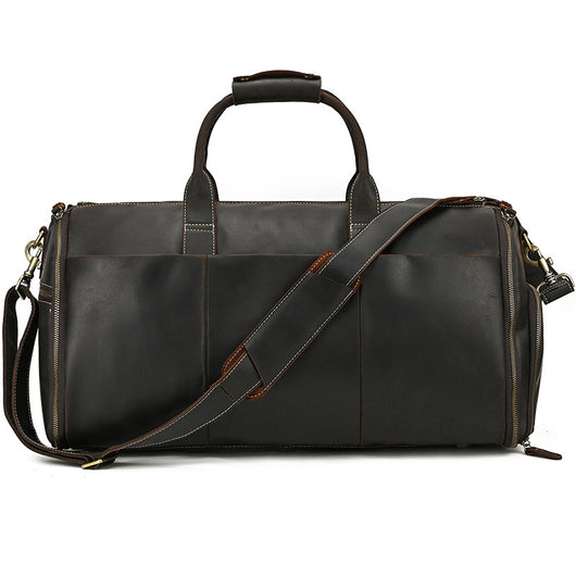 Bolsa de Viaje Vintage de Cuero Plegable Multifuncional - Image 20