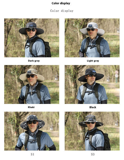 Gorro Ventilador Solar con Ala Ancha Recargable - Image 37