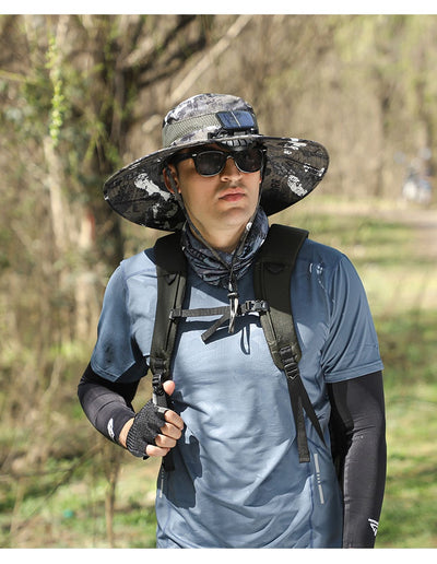 Gorro Ventilador Solar con Ala Ancha Recargable - Image 39