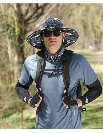 Gorro Ventilador Solar con Ala Ancha Recargable - Image 44