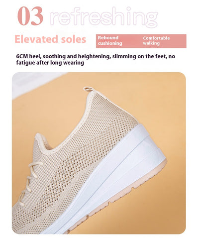 Tacones Cuña Plataforma Respirable con Malla para Mujer - Image 18
