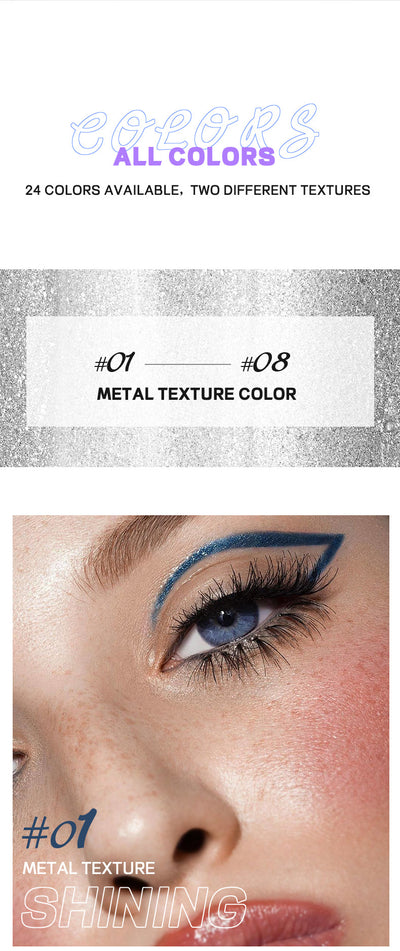 Delineador de Ojos 24 Colores Waterproof de Secado Rápido Ultra Preciso - Image 63