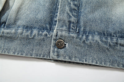 Chaqueta Denim Punk Heavy Industry Lavado Vintage para Hombre - Image 29