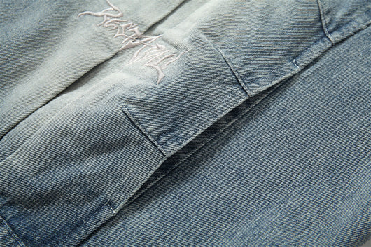 Chaqueta Denim Punk Heavy Industry Lavado Vintage para Hombre - Image 30