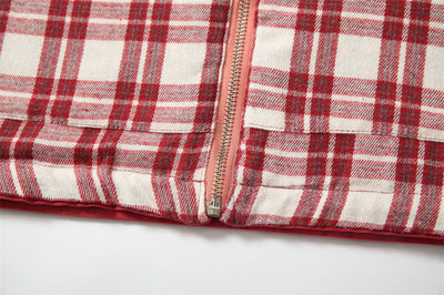 Chaqueta Reversible Hombre Diseño Cuadros Estampado Digital Moda Europea - Image 46