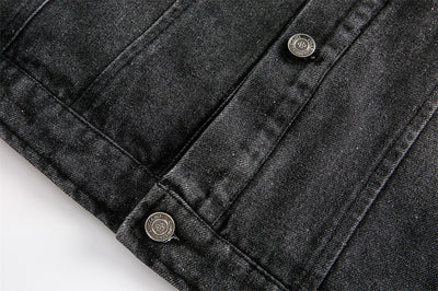 Chaqueta Denim Punk Oversized con Desgastes - Image 24
