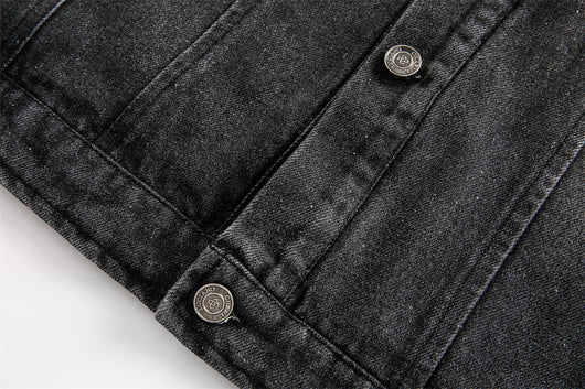 Chaqueta Denim Punk Oversized con Desgastes - Image 24