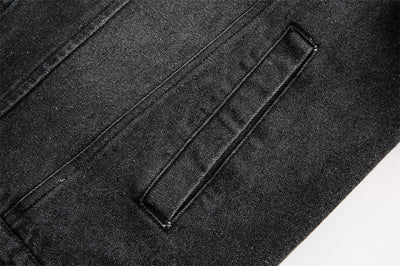 Chaqueta Denim Punk Oversized con Desgastes - Image 26