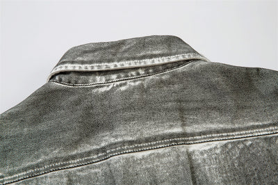 Camisa Vaquera Desgastada de Estilo Industrial para Hombre - Image 23