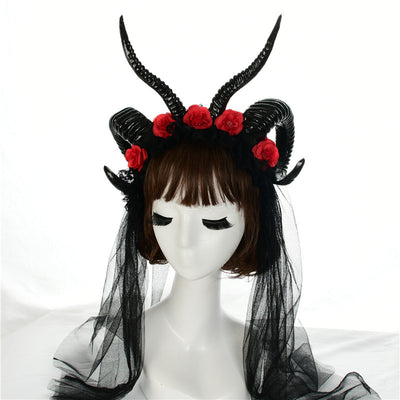 Diadema de Cuernos de Bruja Negra - Accesorio de Cosplay y Disfraz - Image 11