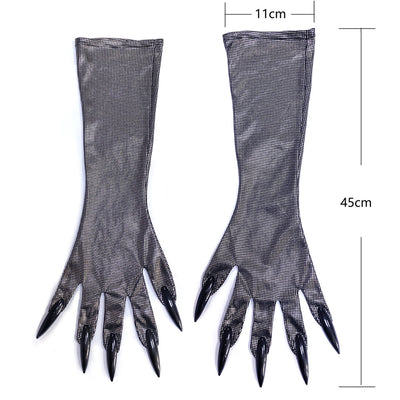 Traje de Gata Sexy con Máscara y Guantes de Diamantes para Halloween - Image 12