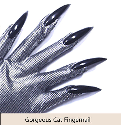 Traje de Gata Sexy con Máscara y Guantes de Diamantes para Halloween - Image 13