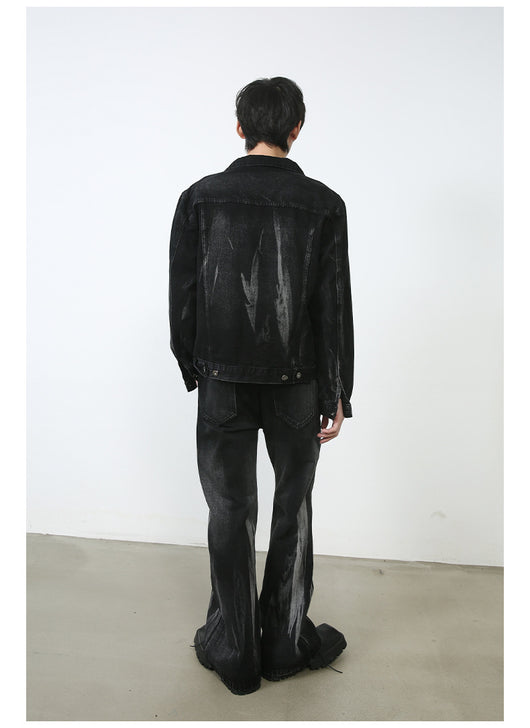 Traje de Mezclilla Retro Holgado Efecto Desgastado - Image 31