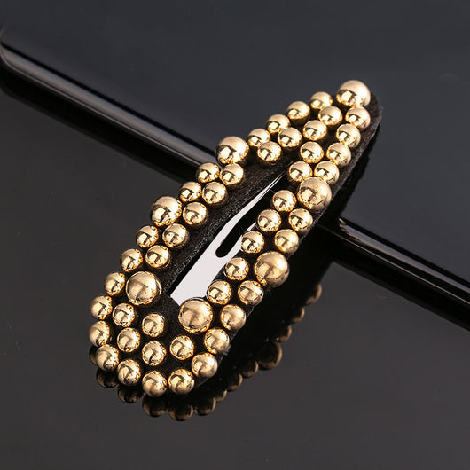 Broche de Cabello Perla Gota con Remaches - Versátil y Elegante - Image 18