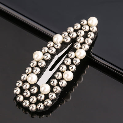 Broche de Cabello Perla Gota con Remaches - Versátil y Elegante - Image 29