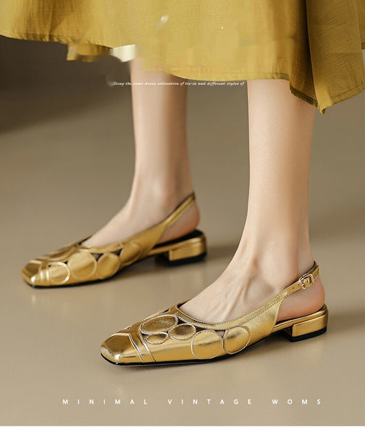 Sandalias Elegantes de Verano con Punta Cuadrada y Tacón Bajo - Image 16
