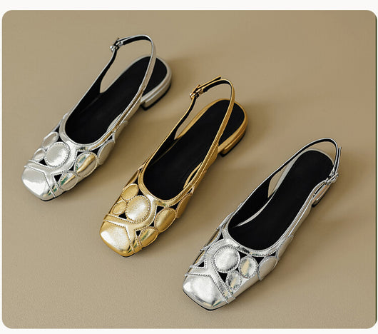 Sandalias Elegantes de Verano con Punta Cuadrada y Tacón Bajo - Image 17