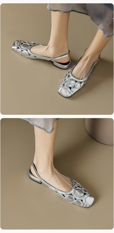 Sandalias Elegantes de Verano con Punta Cuadrada y Tacón Bajo - Image 19