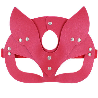 Máscara de Zorro de Cuero PU Personalizable - Diseño Europeo y Estadounidense - Image 14