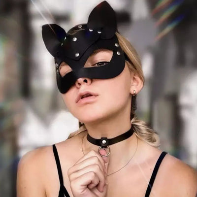 Máscara de Zorro de Cuero PU Personalizable - Diseño Europeo y Estadounidense - Image 25