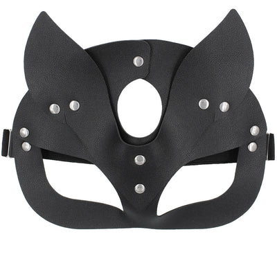 Máscara de Zorro de Cuero PU Personalizable - Diseño Europeo y Estadounidense - Image 26