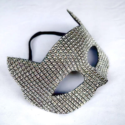 Máscara de Gato Mascarada con Cristales Adhesivos para Hombre y Mujer - Image 12