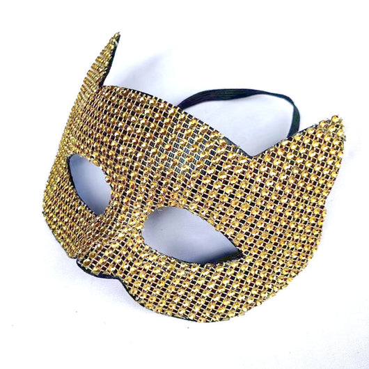 Máscara de Gato Mascarada con Cristales Adhesivos para Hombre y Mujer - Image 19
