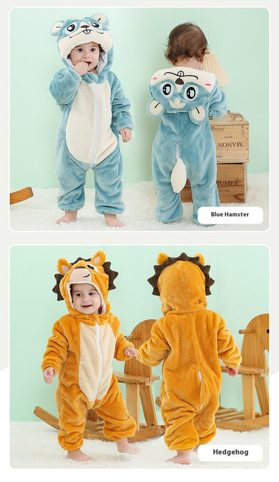 Mameluco Franela Estampado Animales para Bebé 3 Años - Ropa Otoño Europea - Image 24