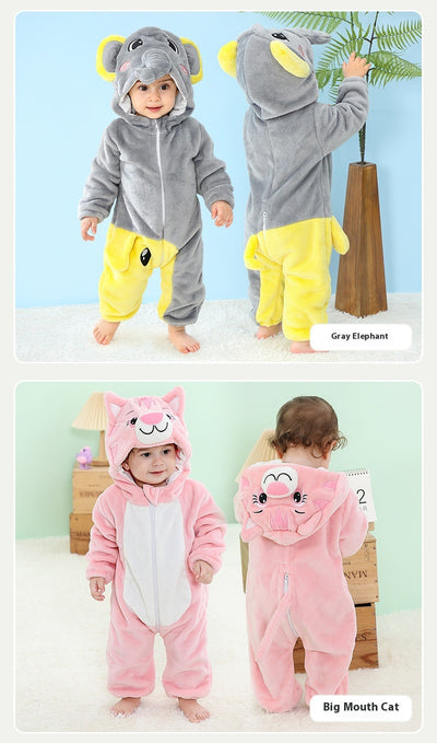 Mameluco Franela Estampado Animales para Bebé 3 Años - Ropa Otoño Europea - Image 26