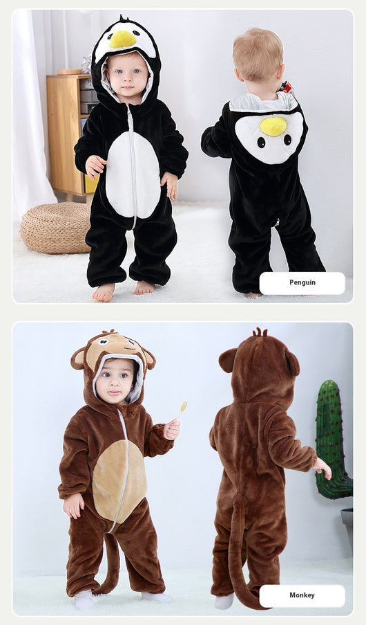 Mameluco Franela Estampado Animales para Bebé 3 Años - Ropa Otoño Europea - Image 29