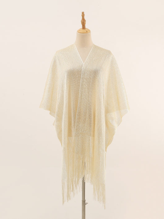 Pareo de Seda Gold y Silver - Blusa Playera con Abertura Lateral para Protección Solar - Image 22