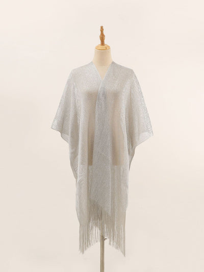 Pareo de Seda Gold y Silver - Blusa Playera con Abertura Lateral para Protección Solar - Image 29