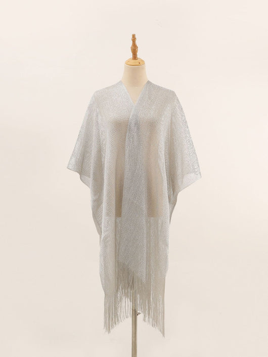 Pareo de Seda Gold y Silver - Blusa Playera con Abertura Lateral para Protección Solar - Image 29