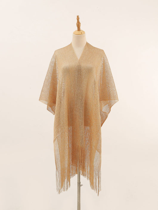 Pareo de Seda Gold y Silver - Blusa Playera con Abertura Lateral para Protección Solar - Image 31