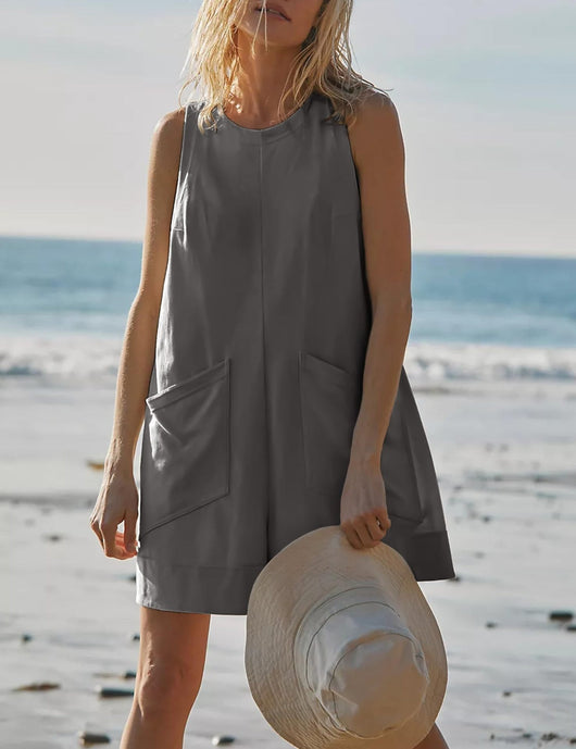 Jumpsuit Suelto sin Mangas para Mujer - Comodidad de Verano - Image 32