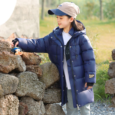 Abrigo Acolchado Largo para Niñas - Chaqueta Térmica Gruesa - Image 11