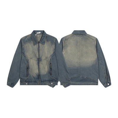 Chaqueta Denim Punk Old Wash para Hombre - Image 7