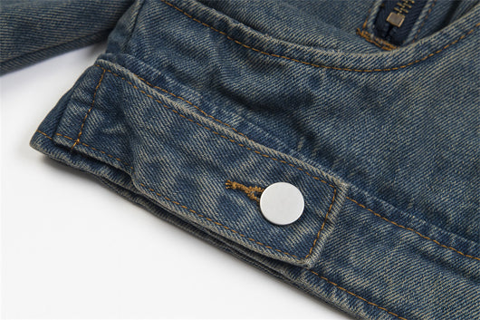 Chaqueta Denim Punk Old Wash para Hombre - Image 8