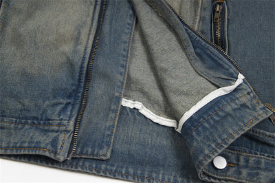 Chaqueta Denim Punk Old Wash para Hombre - Image 14