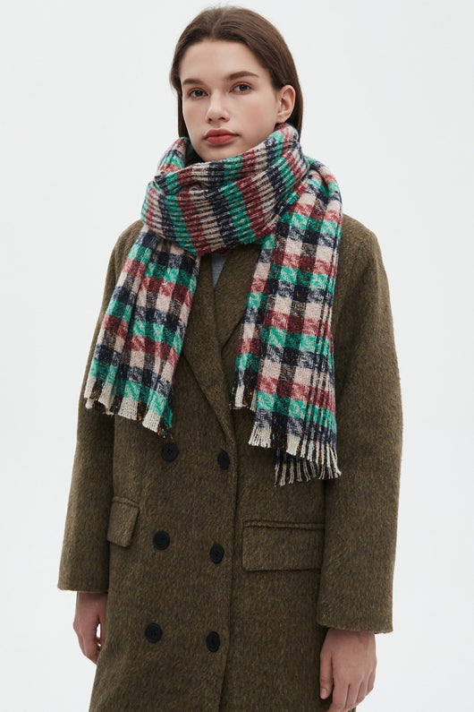 Bufanda Cuadros Invierno Estilo Europeo Americano - Image 18